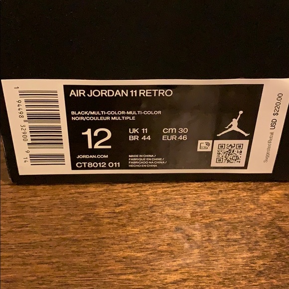 Air Jordan 11 Jubilee 2020 Size 12 Retro - Picture 4 of 5